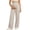 Beige, variant on Lvshlubb Women's Maternity Pants High Waisted Lounge Workout Sweatpants Casual Pregnancy Joggers Plus Size Maternity Clothes