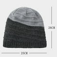 thumbnail image 2 of Xfvqtps Mens and Womens Beanie Knitting Crochet Fleece Lining Ear Protection Stretch Thickened Windproof Coldproof Warm Outdoor Winter Soft Skull Cap Coffee, 2 of 8