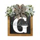 thumbnail image 2 of Letrero de bienvenida de madera Decoración para el hogar Letreros de puerta de porche Letrero de letras de suspensión de madera para boda de invierno G mayimx cartel de bienvenida, 2 of 9