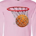 thumbnail image 4 of Inktastic Basketball Swish Long Sleeve T-Shirt, 4 of 5