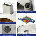 thumbnail image 3 of Flame King Propane Gas Pizza 13-inch Food Outdoor Oven for Camping, Backyard, Tailgating, 3 of 11