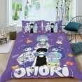 thumbnail image 2 of Cool Omori Game Conjunto de sábanas temático, trío de piezas, cómodo y amigable con la piel, diseño único, regalo de decoración para el hogar para familiares, amigos y fans,135cm *200cm, 2 of 6