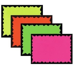 - Blank Hi Impact Starburst Signs 100 per pack, 2 1/2