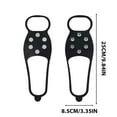 thumbnail image 2 of Darzheoy Non Slip Gripper Spikes for Shoes, Universal Non-Slip Gripper Spikes with 6 Tooth Steel Nails, Cleats Ice Snow Grips Anti Slip Silicone for Hiking Walking Climbing Fishing, 2 of 6