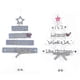thumbnail image 1 of Christmas Tree Shaped Wooden Christmas Decorations - Ornaments For Christmas Trees & Wood Christmas Ornaments, 1 of 5