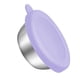 thumbnail image 1 of Vasos reutilizables para aderezo de ensalada con tapas. Recipiente de acero inoxidable para aderezo de ensalada. Violeta, 1 of 5