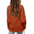 thumbnail image 2 of Girl's Oversized Crewneck  Long Sleeve Fall Sweaters Kids BatwingSlouchy Chunky Pullover Jumper  5-14 Years, 2 of 4
