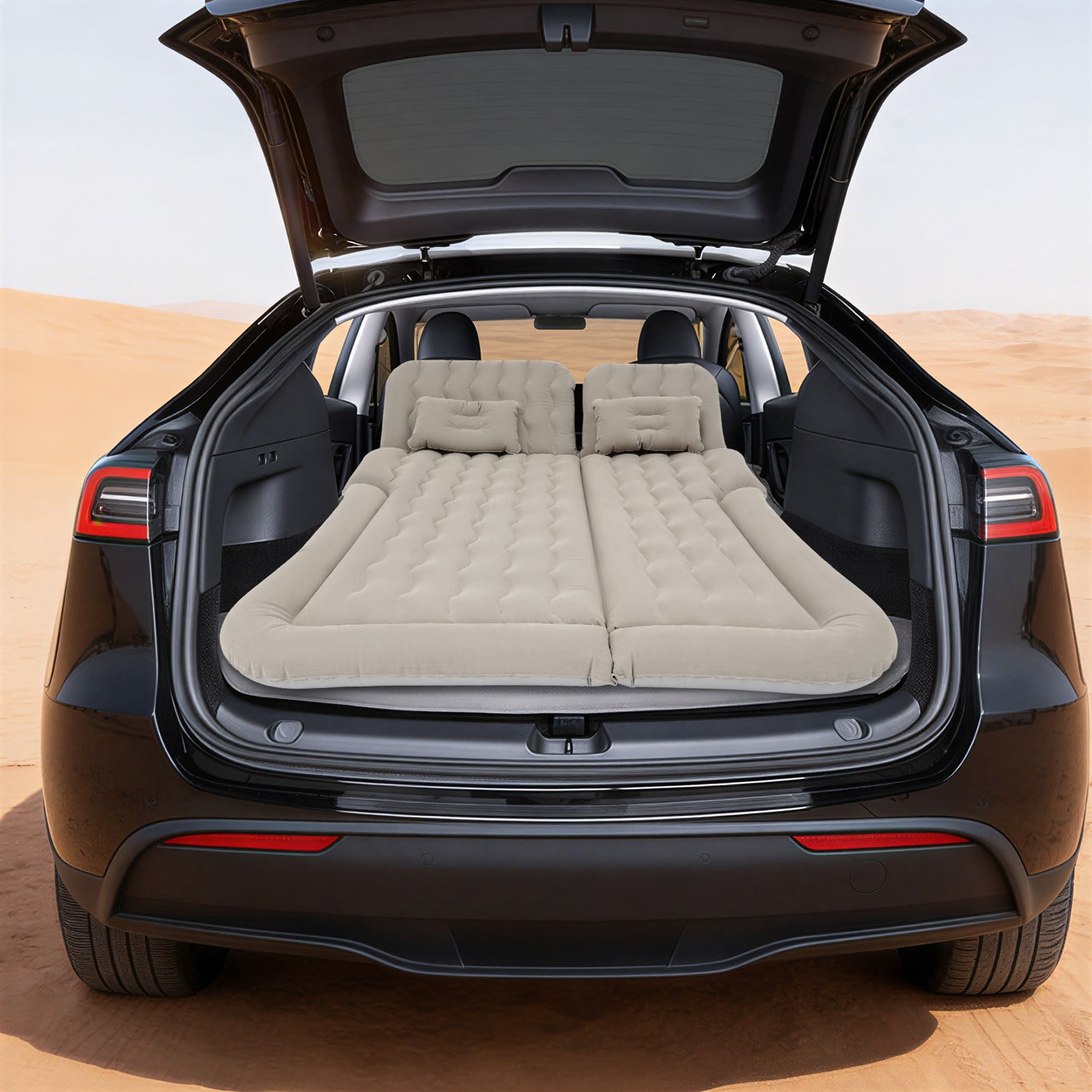 SUV Air Mattress, Inflatable SUV Mattress, Car Air Mattress for Various Types of SUVs and Off-road Vehicles (Grey)