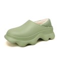 thumbnail image 1 of Zapatillas de algodón de suela gruesa de invierno para mujer, zapatillas de exterior con forro polar, antideslizantes y acolchadas de algodón, zapatillas de interior para el hogar para, 1 of 2