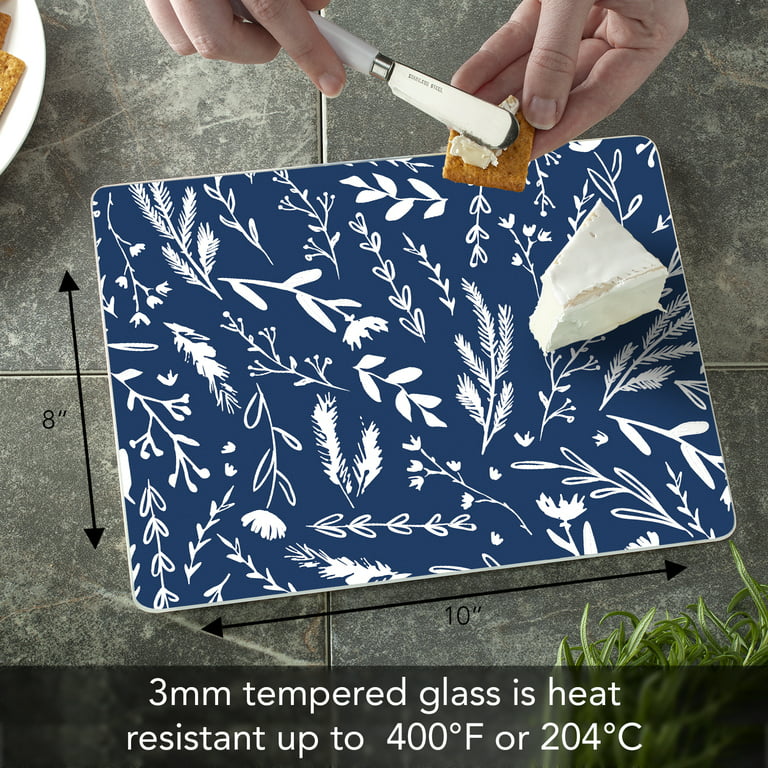 Ving 12 Pack Sublimation Blanks 15.4 x 11.22in Tempered Glass Cutting Board  with White Coating Rough 
