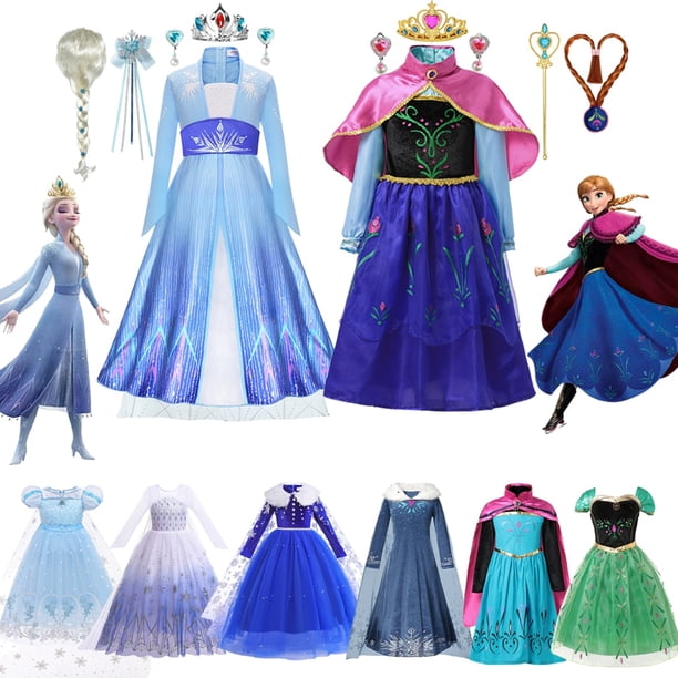 Déguisement Reine Des Neiges Robe De Couronnement Avec Cape - Lito Angels - Fille 7-8 Ans - Costume Déguisement Reine Des Neiges Robe De Couronnement Avec Cape - Lito Angels - Fille 7-8 Ans - Costume