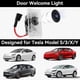 thumbnail image 2 of Proyector de luz con logotipo para puerta, luz de bienvenida, luz de paso para Tesla Model 3, Model Y, Model S, Model X, luz de puerta de coche, luz Tesla, accesorios Tesla, 4 unidades/paquete, 2 of 5