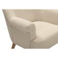 thumbnail image 6 of Essence Accent Chair Light Beige Linen  Upholstered Flared arms, 6 of 7