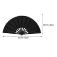 thumbnail image 2 of HEALEEP 4Ud Abanicos Plegables Negros Para Baile Y De Eventos Con Estilo Clásico, 2 of 8