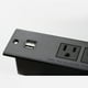 thumbnail image 2 of Toma de corriente empotrada para conferencias con puertos USB, tira de alimentación de mesa, estación de carga de escritorio con 2 salidas y 2 puertos USB, 2 of 5
