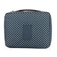 thumbnail image 1 of Bolsa de maquillaje Bolsas de cosméticos portátiles impermeables Cajas con cremallera de gran capacidad Bolsa multifuncional Suministros Almacenamiento y organización del hogar Estrella azul marino Toystoory HA077423-06, 1 of 6