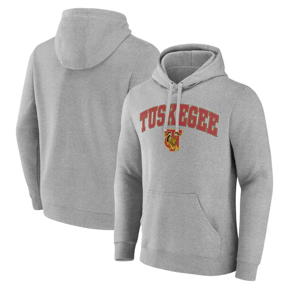 Men's Gray Tuskegee Golden Tigers Campus Pullover Hoodie