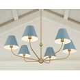 thumbnail image 6 of XAV-B9316-VG-BL Crystorama Lighting Xavier - 6 Light Chandelier-14.25 Inch Tall and 40 Inch Wide-Vibrant Gold/Blue Finish, 6 of 8