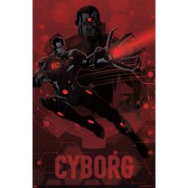 DC Comics: Dark Artistic - Cyborg Wall Poster, 14.725" x 22.375"