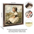 thumbnail image 2 of Girl in Field Cottage Core Wooden Sign Wall Plaque - Vintage Art Decoration, Wall Decoration - Ideal Gift For Home Decoration, Living Room, Bathroom, Bedroom, Garden, Dining, Bar, Cafe, Festival Pa, 2 of 7
