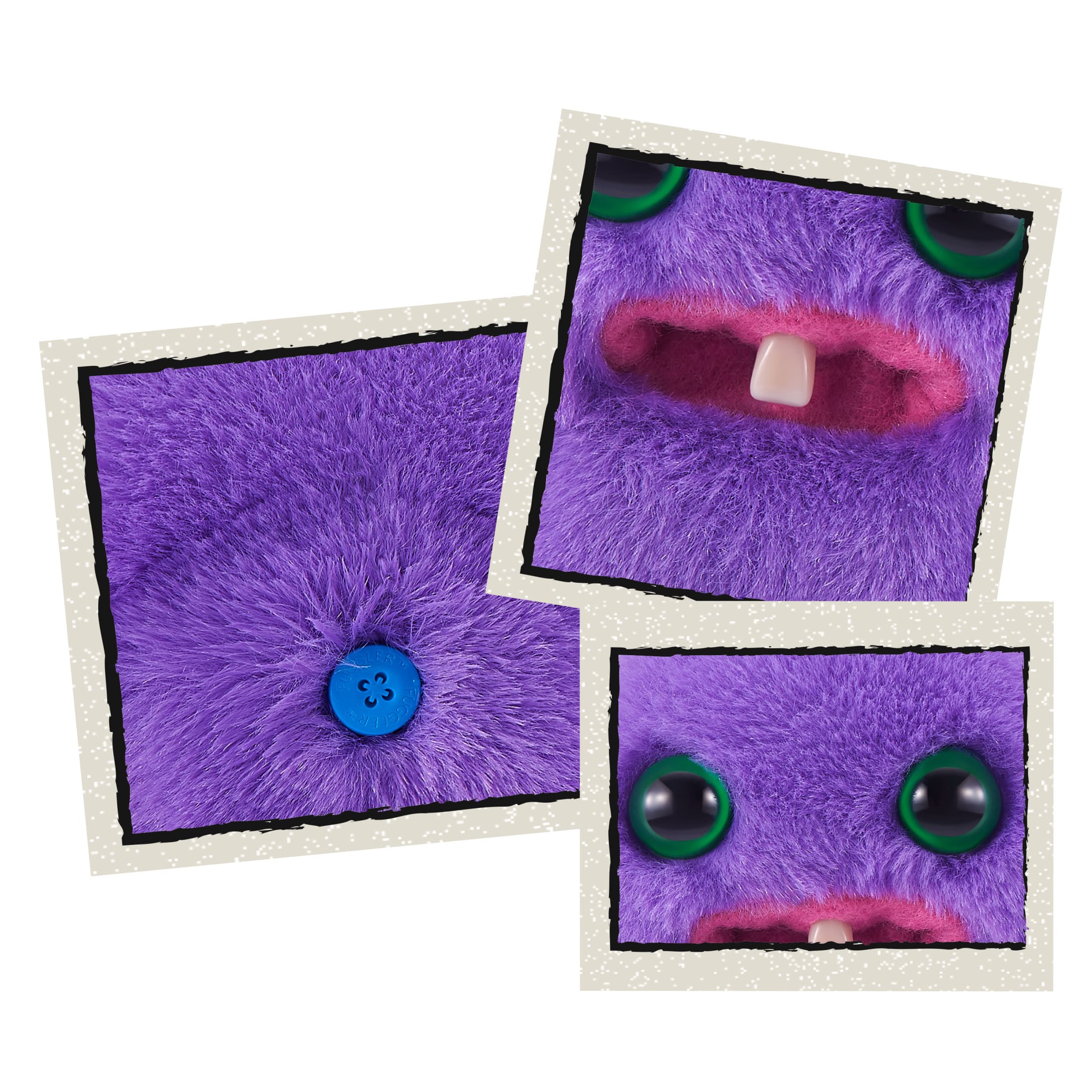 Fuggler Baby Fuggs 3.5-inch Series 4 (Mr Needles - purple) by ZURU, Funny Ugly Monster Plush Toy