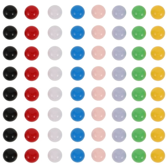 80 Pcs Game Replacement Marbles Solid Color Game Balls For Kids Games Chinese Checkers Game Marble Run Marble Games 12mm