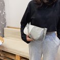 thumbnail image 4 of Bolsa Punk Hit Color Underarm Tote Bag Mujeres Charol PU Shoulder Purse (Blanco) Likrtyny Para Estrenar, 4 of 9