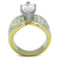 thumbnail image 3 of Womens Ring Marquise Angel Stainless Steel Ring with AAA Grade CZ in Clear, 3 of 4