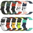 thumbnail image 4 of For Garmin Venu 20mm Two-color Porous Silicone Watch Band, 4 of 4