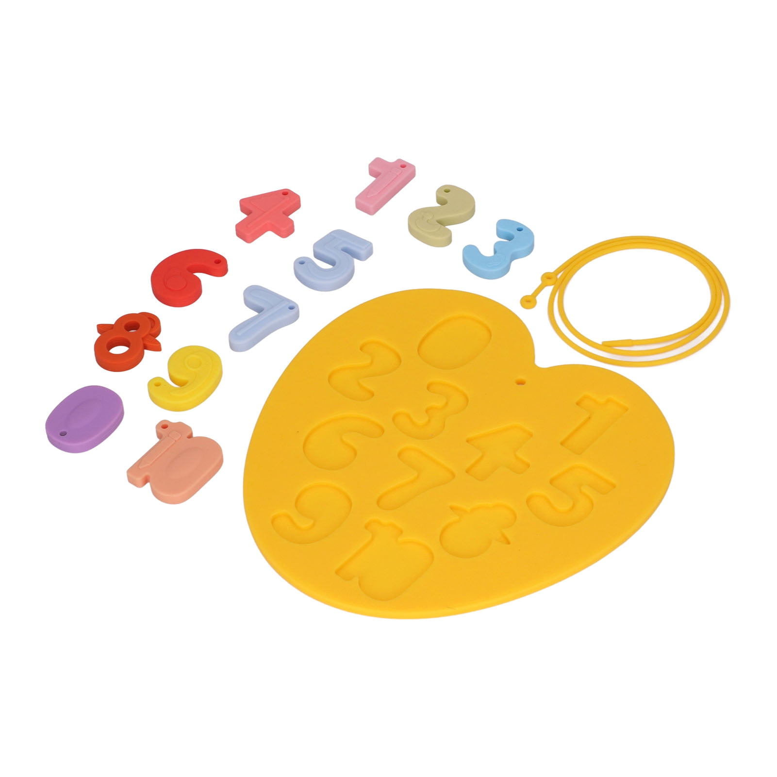 Number Puzzle Toy Board, Bright Color Educational Motor Skill