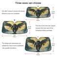 thumbnail image 5 of WOBOGO Wolf Man As An Angel Car Windshield Sunshades Autopilot Lightweight Accordion Sun Visor 57×31.5in, 5 of 8
