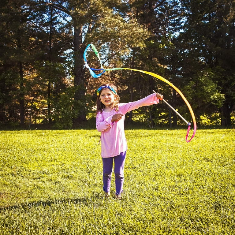 Sarah's Silks Rainbow Dancer Bundle - Rainbow Streamer & Cape For Dress-Up & Imaginative Play