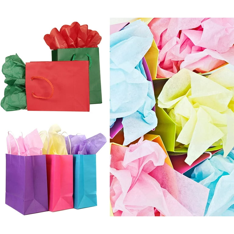 Incraftables Colored Tissue Paper for Crafts 100pcs. Craft Wrapping for Gift Bag & Birthday 25 Color