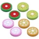 thumbnail image 1 of 4 colores metal decorativo boca regular Mason tarro tapas con agujero de paja, paquete de 8 piezas Feliz Sencillez, 1 of 5