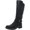 Black Smooth, variant on Womens Blakelyy Faux Leather Buckle Knee-High Boots