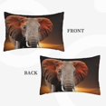 thumbnail image 4 of Bixox Elephant Sunset in Kenya Printed Pillow Protector,Super Soft Ideal for Home,Guests,Rentals - 16"x24", 4 of 8