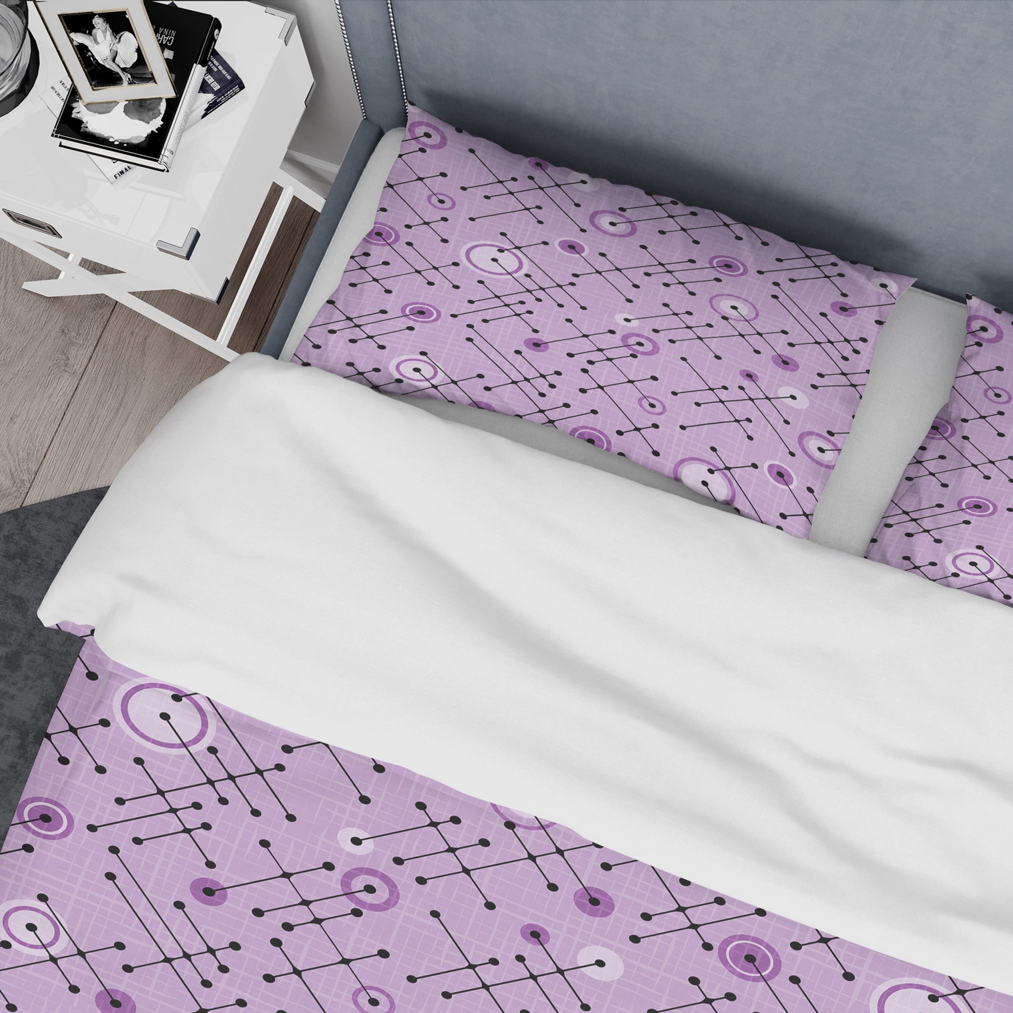 Designart '1950 Retro Pattern III' Mid-Century Modern Duvet Cover Set