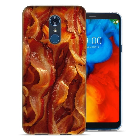 MUNDAZE LG Stylo 4 / Stylo 4 Plus Design Case - Tasty Bacon Design Skin Phone Case Cover