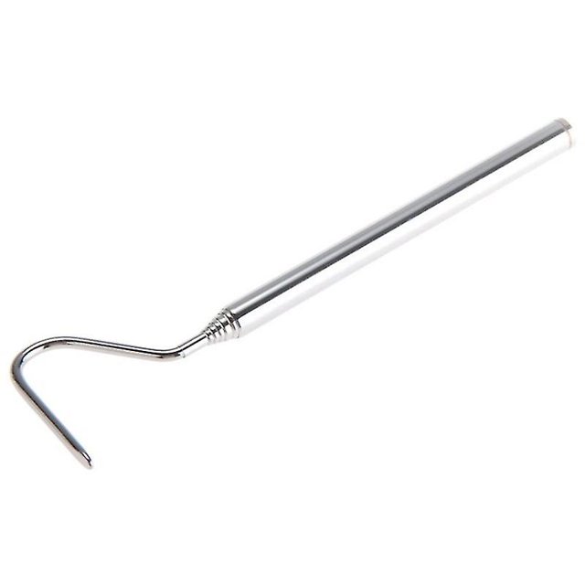 Trampa para serpientes telescópica de acero inoxidable Gancho para atrapar reptiles (plateado)