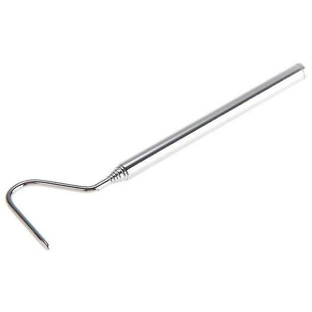 Trampa para serpientes telescópica de acero inoxidable Gancho para atrapar reptiles (plateado)