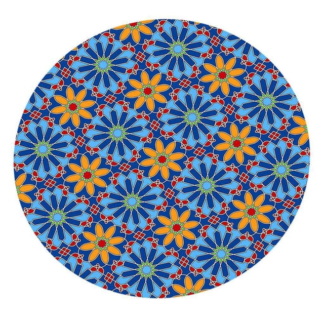 Nappe Ronde Antidérapante Imperméable Bord Élastique Protecteur de Table Style 4