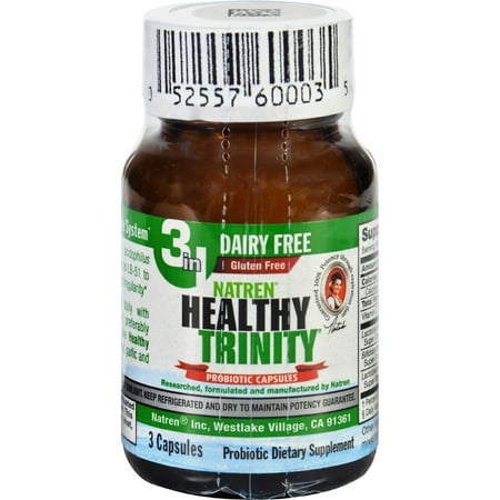 Natren Healthy Trinity probiotique - 3 Capsules - Cas de 6