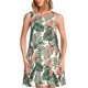 thumbnail image 1 of Easygdp Palm Trees and Tropical para Vestido Transpirable de Mujer, Vestido Suelto de Manga Corta con Pliegues y Bolsillos para el Verano, 1 of 7