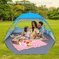 thumbnail image 4 of Gorich Beach Tent for 3/4/6/8 Person, UPF 50+ UV Protection, Portable Sun Shelter, Easy Setup Sun Shade Beach Canopy with Carry Bag, 4 of 8