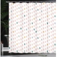 thumbnail image 3 of Ambesonne Modern Shower Curtain, Geometric Polka Dot Pattern, 69"Wx70"L, Dark Teal, 3 of 4