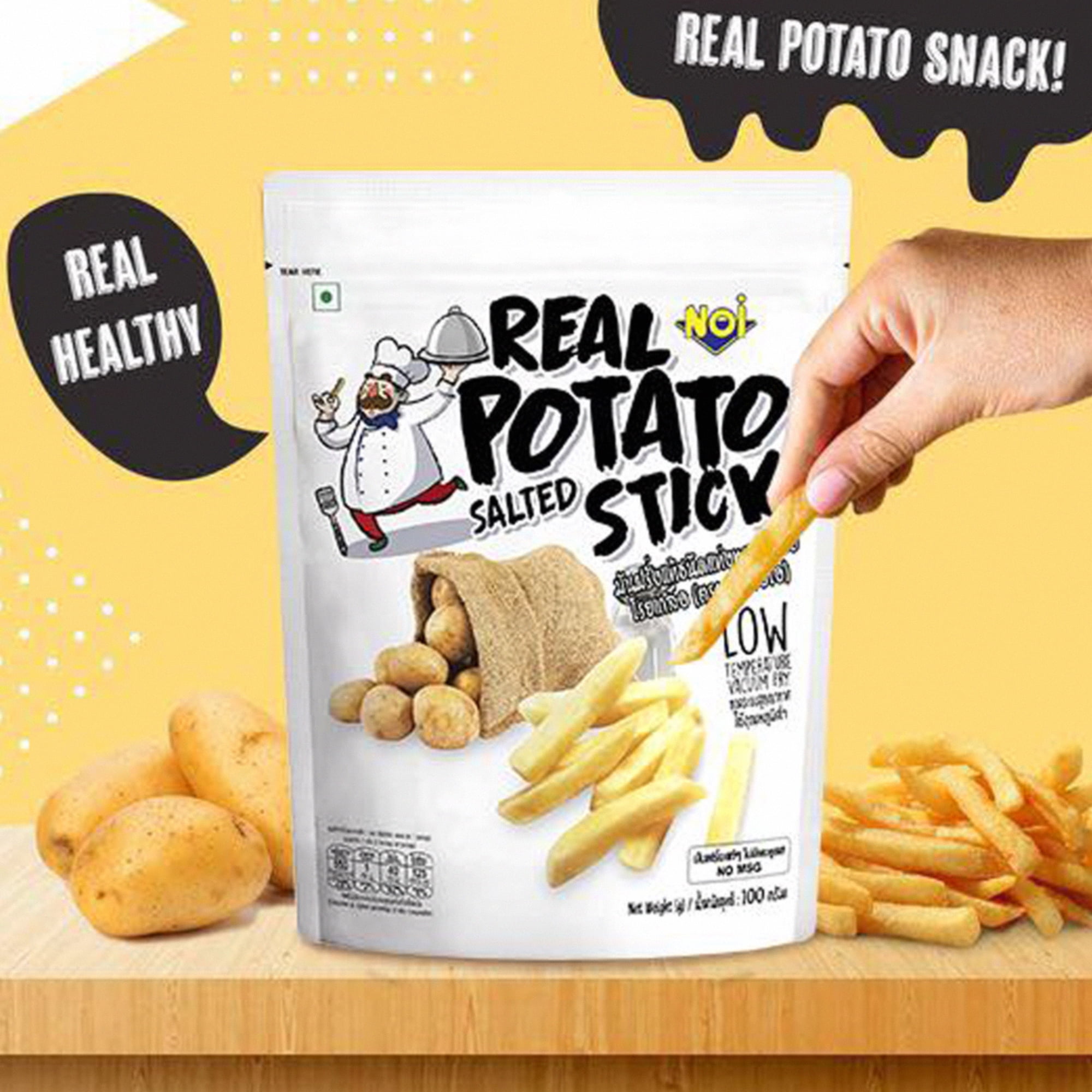 Bâtonnets de pommes de terre salées Tong Garden Noi Real, 100 g