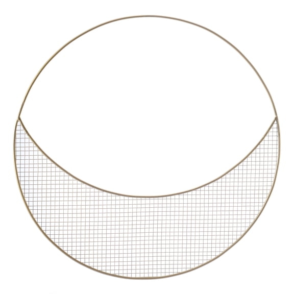 16" Gold Wreath Form with Wire Mesh by Ashland - Metal Wreath Frames for DIY Seasonal Crafts - Decor & Floral Arrangements - 12 Pack