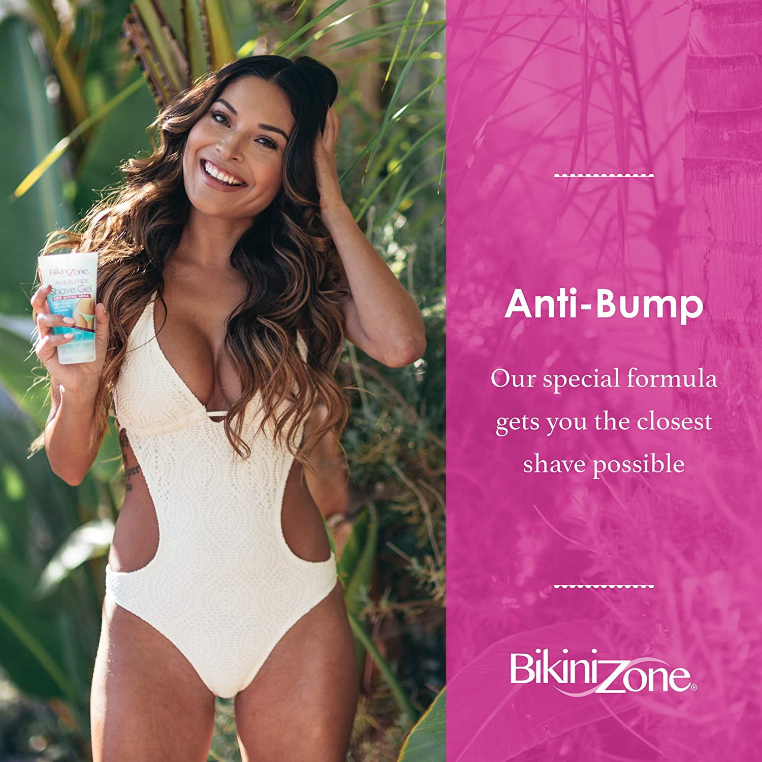 Bikini Zone Anti-Bumps Shave Gel for Bikini Area 4 Fl. Oz.