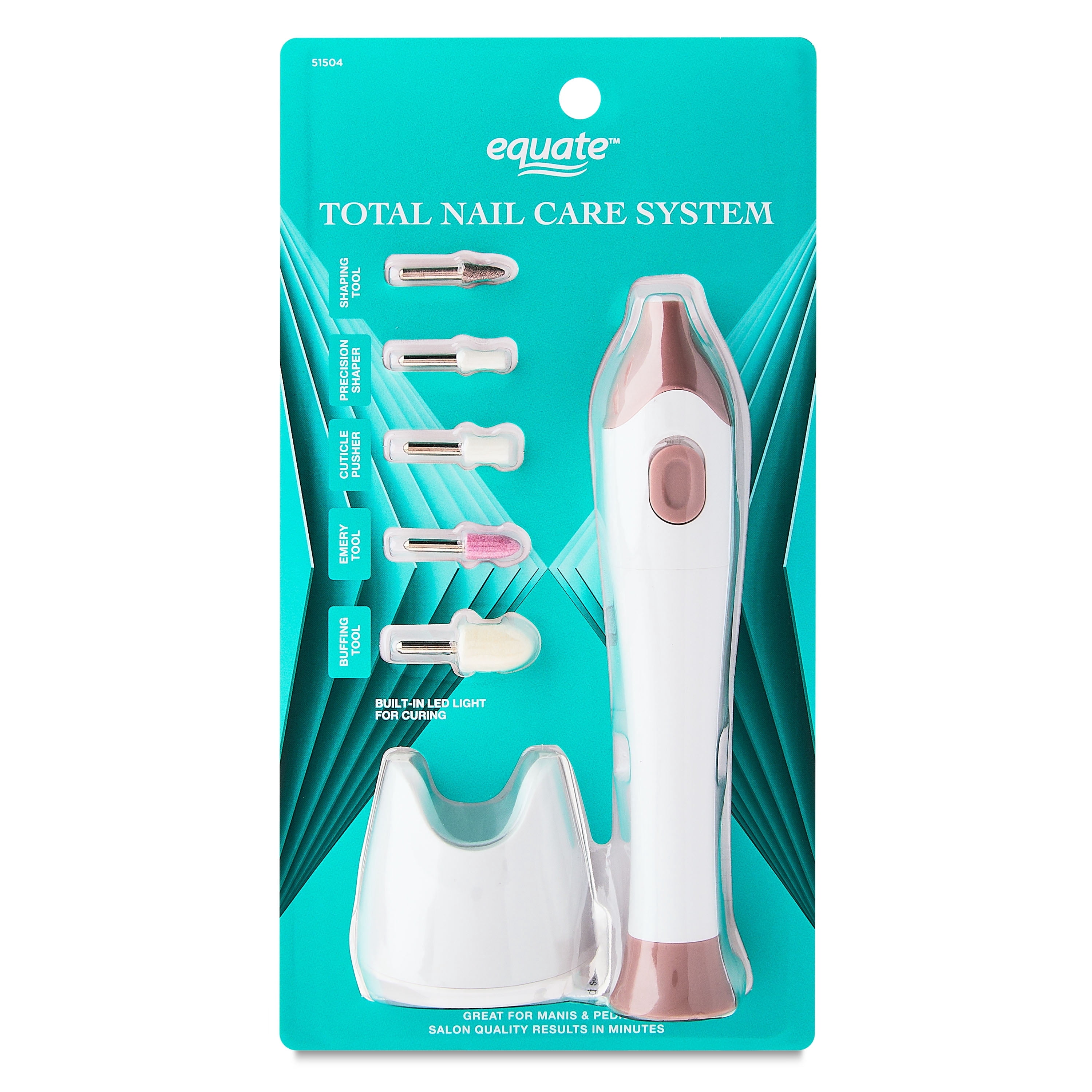 Equate Electric Total Nail Care System with 5 Attachments