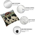 thumbnail image 6 of nygtbtfer Cute Throw Pillow Covers Farm Velvet Pillow Covers Set of 2 Living Room Bedroom Cushion Pillowcases White, 6 of 7